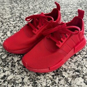 Adidas NMD red big kids sneakers